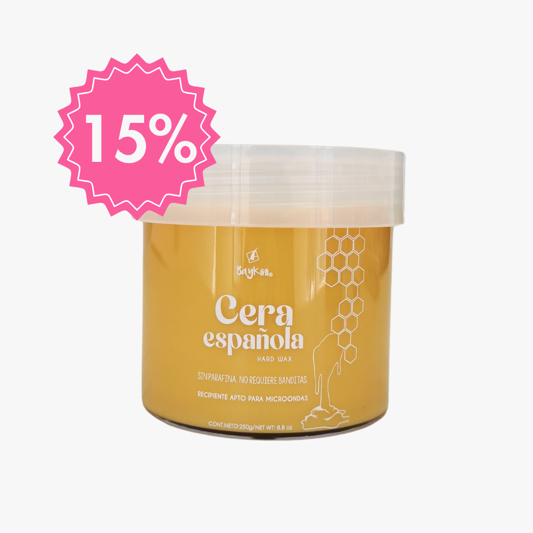 Tarro de cera española lista para calentar en micro