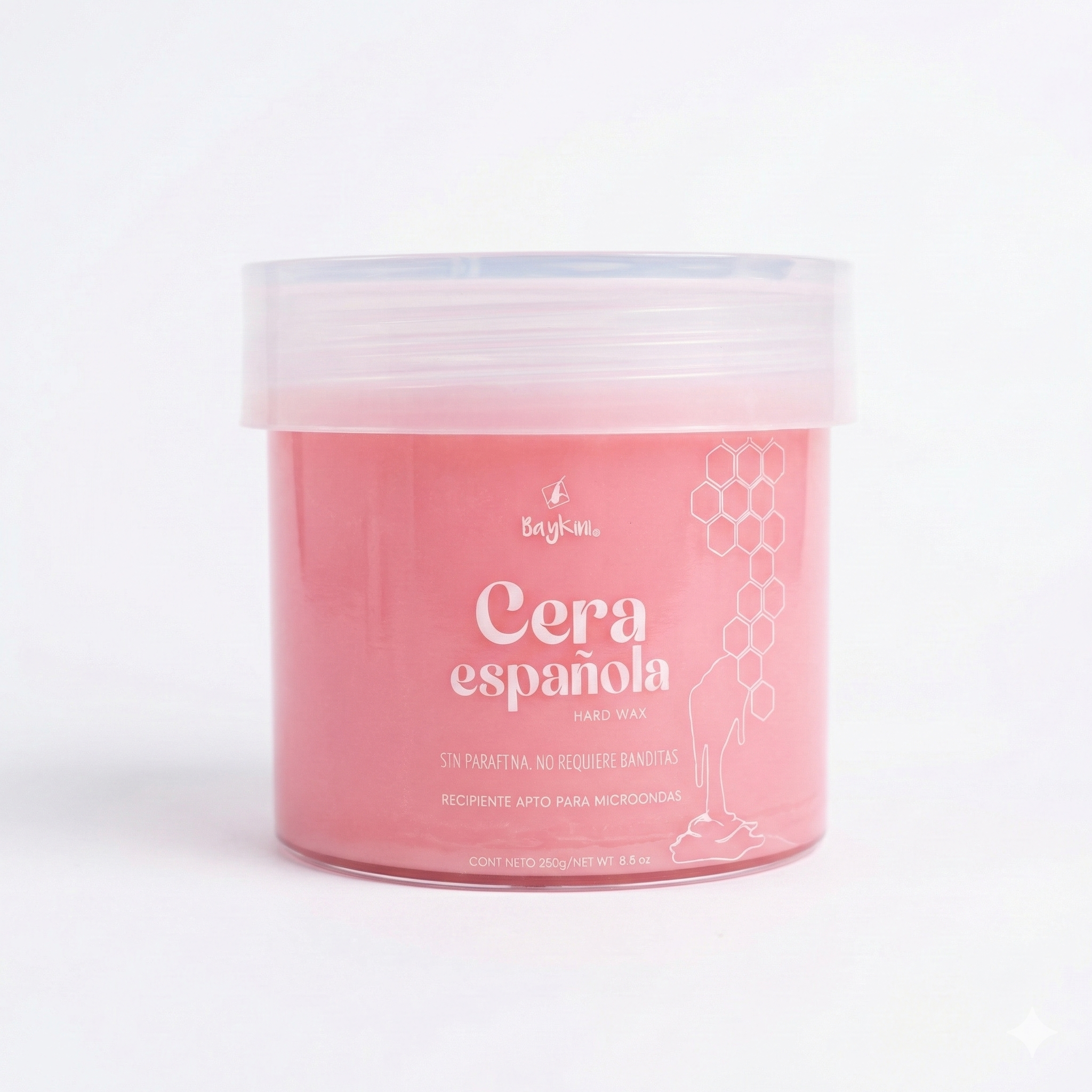 Tarro de cera española lista para calentar en micro