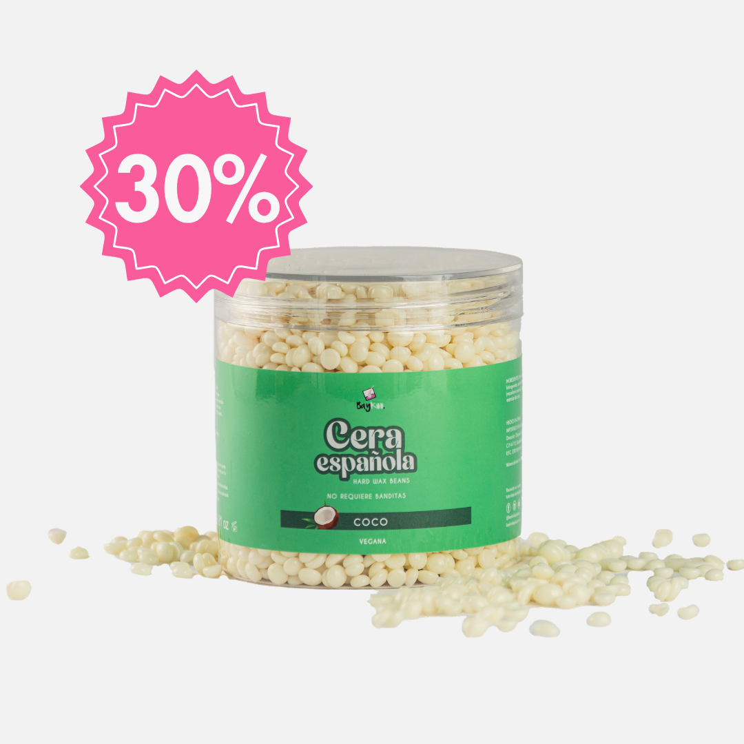Tarro de cera en perlas COCO