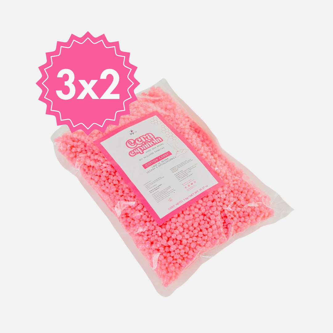 3x2 Cera en Perlas hipoalergénica para todo el cuerpo de Cotton Candy