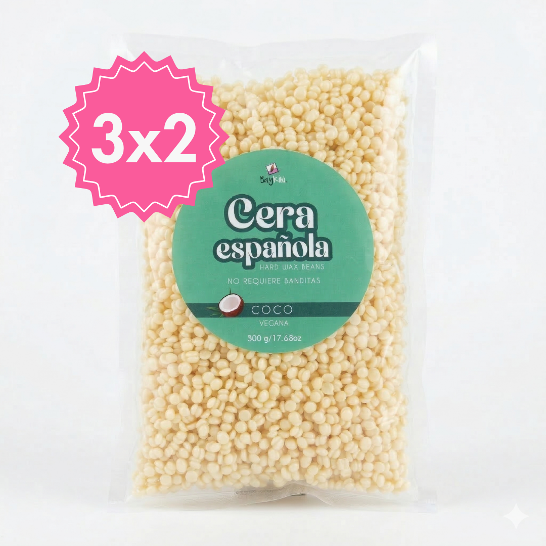 3x2 en bolsas de 500 gr de cera en perlas coco