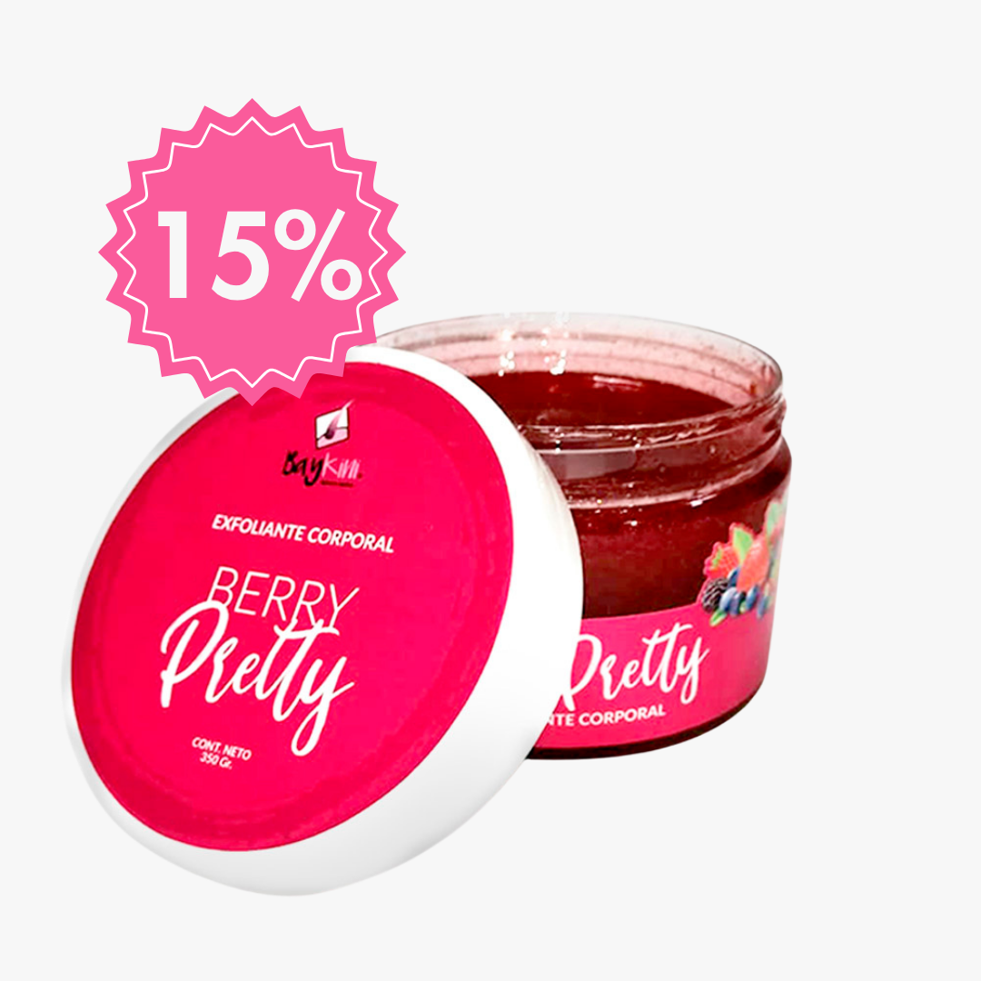 ¡Exfoliante frutos rojos “Berry Pretty” olor increíble para consentir tu piel!