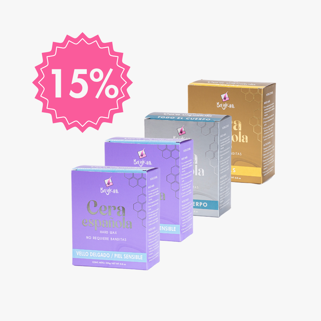 1kg de cera española (4 cajitas)